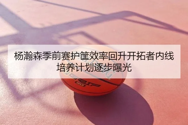 杨瀚森季前赛护筐效率回升开拓者内线培养计划逐步曝光